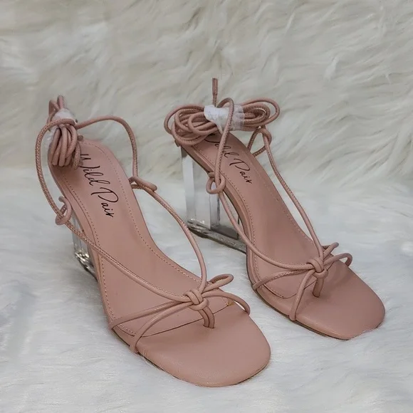 WILD PAIR Santeago Ankle-Tie Dress Sandals, Created for Macy's - Picture 1 of 7